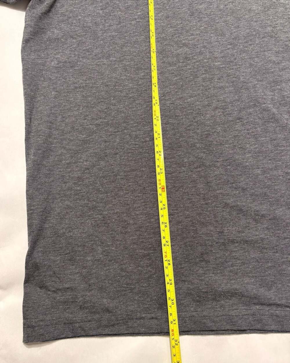 Travis Mathew polo shirt mens 2xl black gray stripe stretch golf casual - Picture 4 of 7